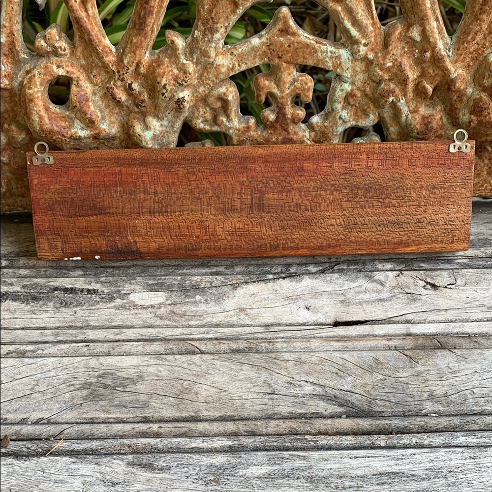 Vintage Carved Wooden Painted Apple Wall Art - Picture 7 of 12